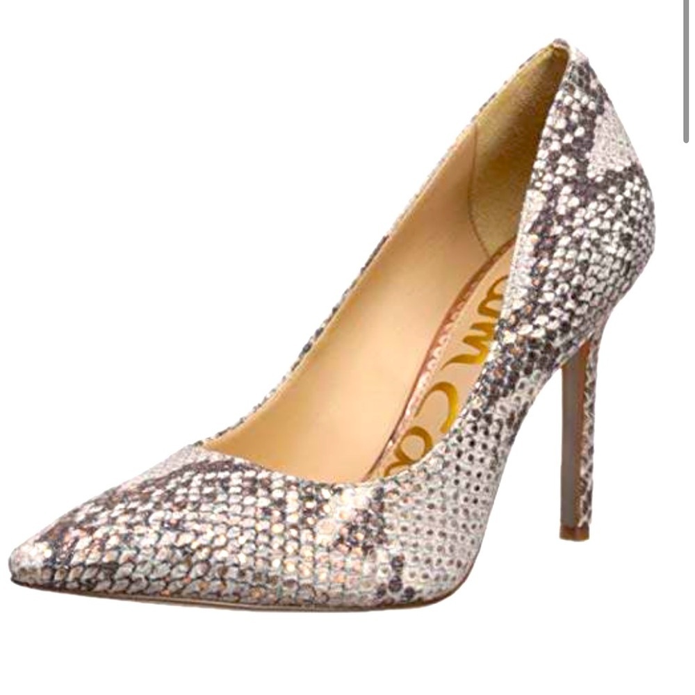 ‼️LAST CHANCE‼️Sam Edelman Snakeskin Heels - Tan and Black - Picture 8 of 8